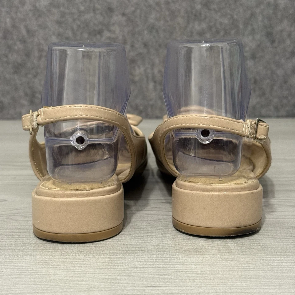 Chinese Laundry Women’s Size 7 Slingback Flats Beige Pointed Toe Low Heel Nude - Image 4 of 4