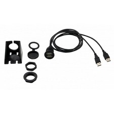 Stinger SSUSB2 Panel Mount Dual USB Cable With Multi Mount Accessories 4ft