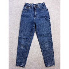 Vintage Lee High Waisted Mom Jean Acid Wash Blue Tapered Leg Made in USA Size 6M