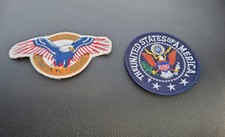 2 USA Patches Adler 04780  Wappen Amerika Sammler Aufn&auml;her