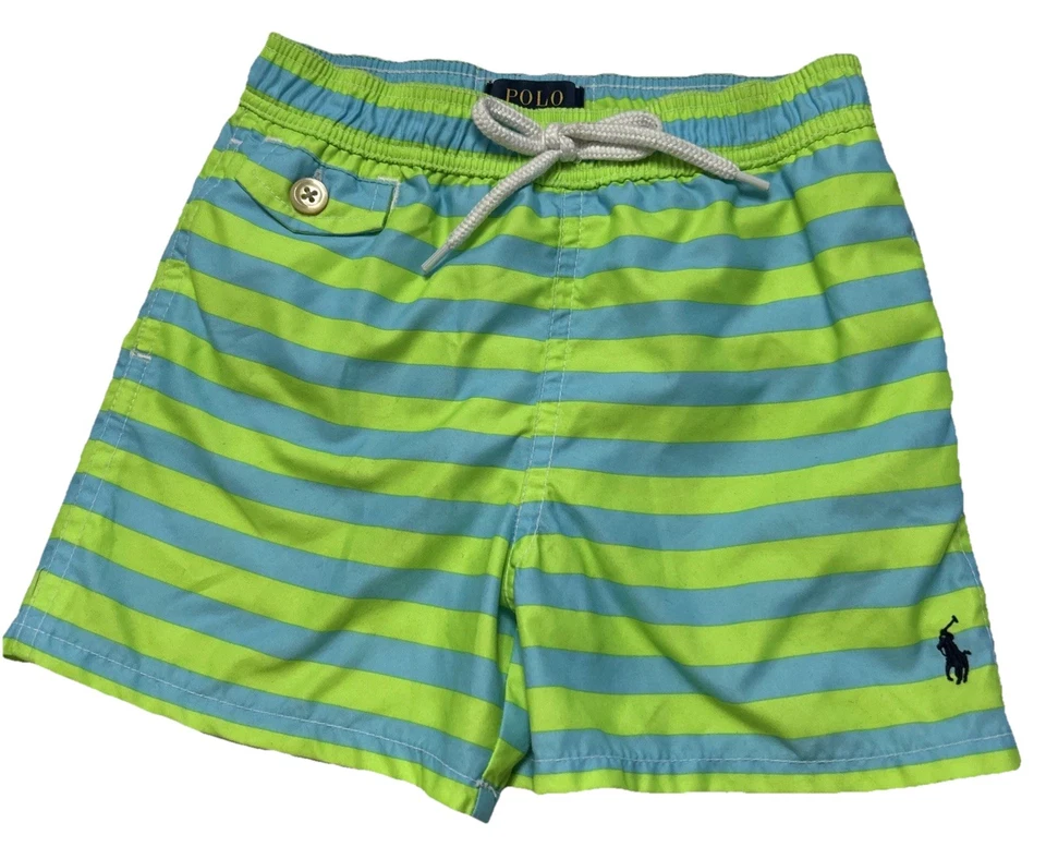 Ralph Lauren Polo Bademode Baby Junge gestreift Traveler Badehose Gr. 24M gefüttert