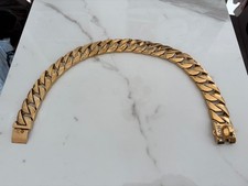 CUBAN GOLD DOG COLLAR