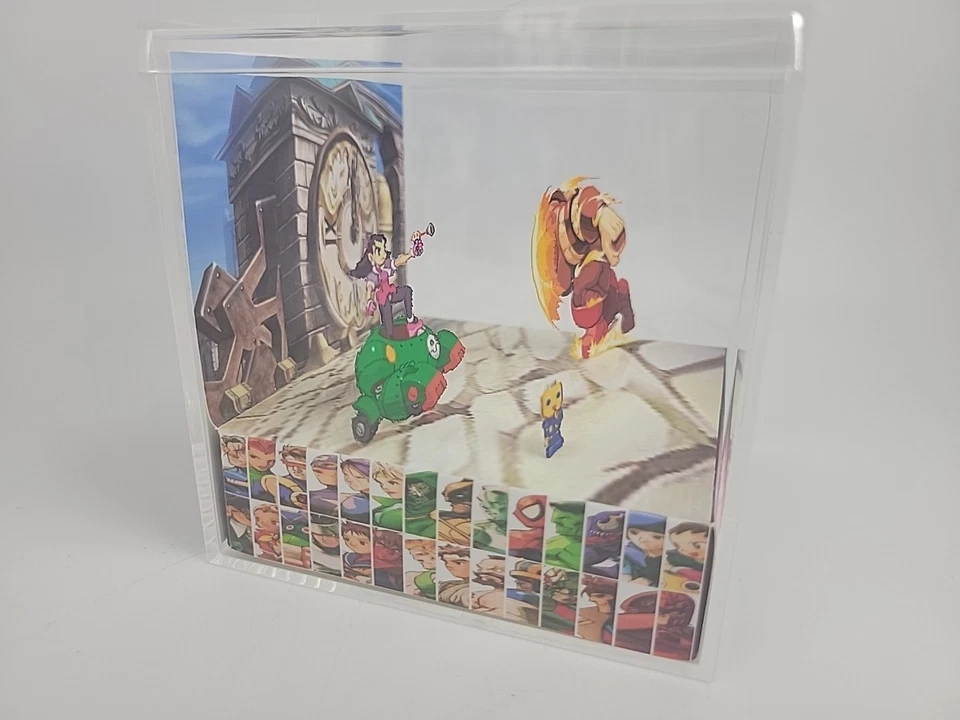Marvel Vs Capcom 2 3D Cube Handmade Diorama Playstation Video Game Shadowbox  - Image 2 of 4