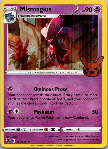 Pokémon TCG Pokémon Mismagius Promo Holo