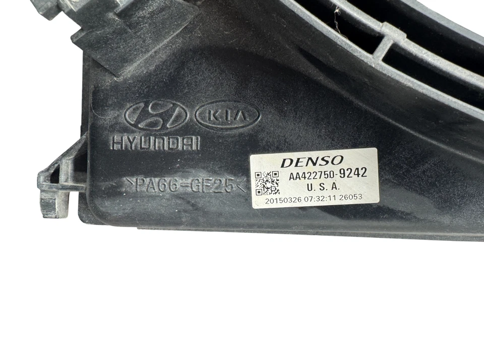 2015-2017 Hyundai Sonata Radiator Cooling Fan Motor Genuine OEM AA422750-9242 - Image 2 of 4