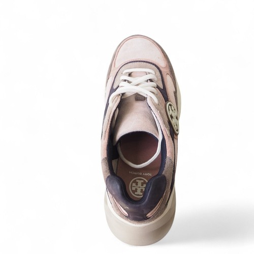 Tory Burch Sawyer Suede Casual Sneakers Seashell Pink 77310 Women's 9M - Picture 9 of 12