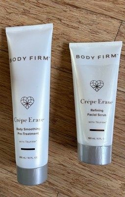 Crepe Erase Trufirm  Refining Facial Scrub 6oz + Body Smoothing Pre Treatement