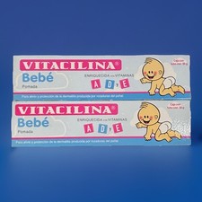 2 X Vitacilina Bebe MEXICANA Diaper Rash Ointment 50g Baby Diaper Rash Ointment