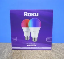 Roku Smart Home Smart Bulb SE (Color) 2-Pack with 16 Million Color Options 12 W