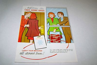 VINTAGE CATALOG #1817 - NOTEWORTHY - ADVERTISING LITTER BAGS - TAKE HOME