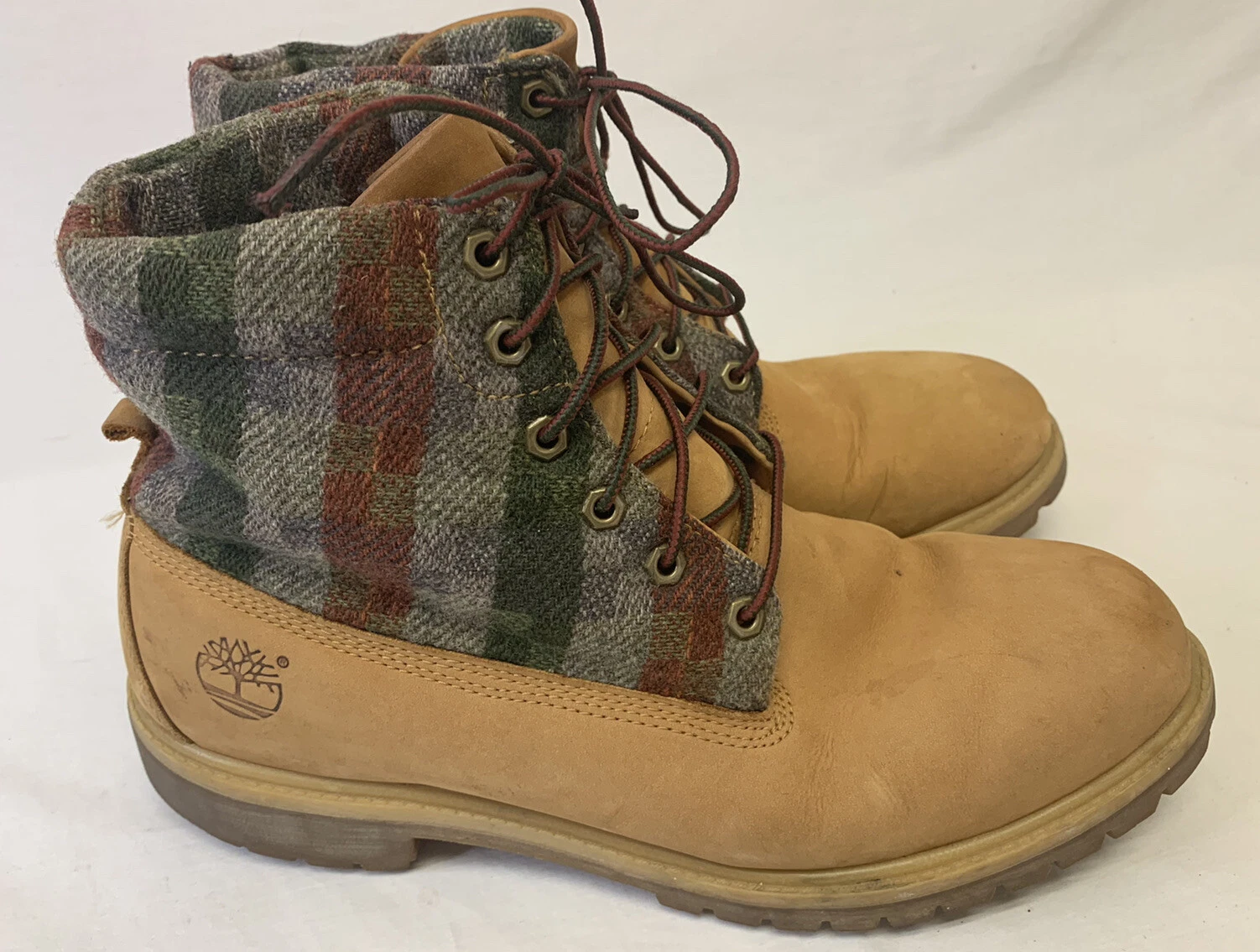 Timberland Woolrich Mens Boots Anti-Fatigue Size 11.5 Wool Hiking Casual Comfort