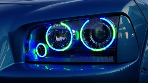 Dream Color Chasing Dynamic LED Halo Kit para 08-16 Mitsubishi Lancer Luces Antiniebla - Imagen 10 de 10