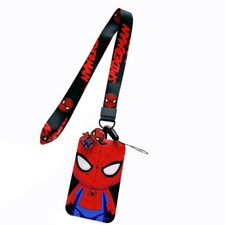 Spiderman Superhero Themed Lanyard ID Badge Holder Keychain Neck Strap