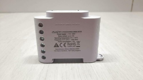 Dreiphasiger Energiezähler Shelly 3EM Wi-Fi Weiß B-WARE - Bild 7 von 10