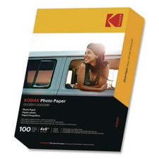 KODAK Photo Paper Gloss 4 x 6, 100 count 44lb-166 g/m2 I 41180