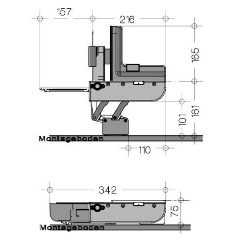 RITTER Einbau Allesschneider zum Einbau in Schubkästen ab 45cm für RECHTSHÄNDER - Bild 2 von 6