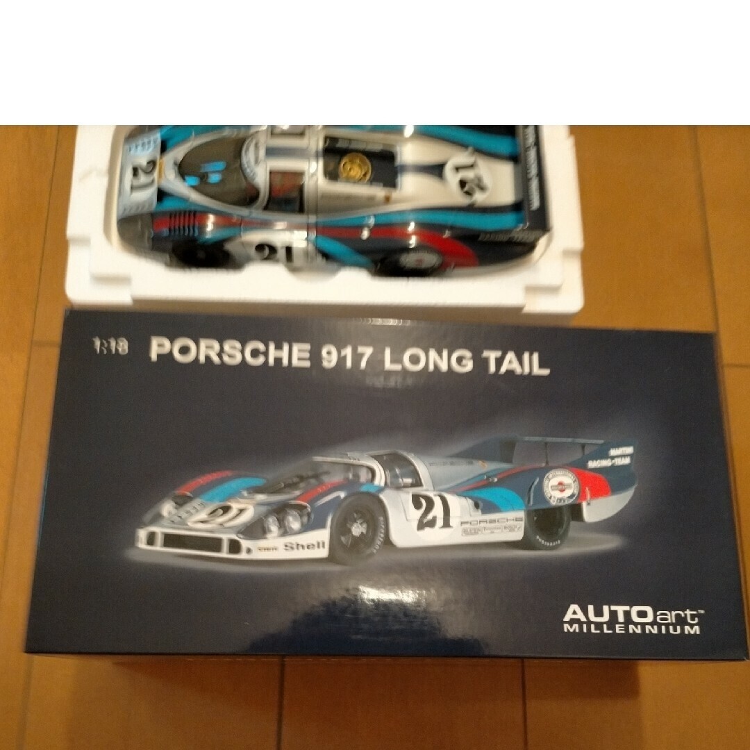 ミニカー AUTOart1/18 PORSCHE917LONGTAIL MARTINI AUTOart Millenium Porsche 917 Long Tail Martini Racing #21 1