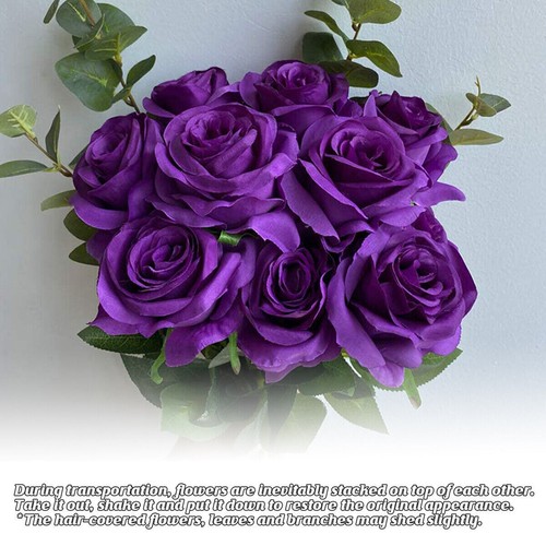 10X Simulation Artificial Rose Flower Flowers Silk Bouquet Wed Party Decorations - Picture 11 of 35
