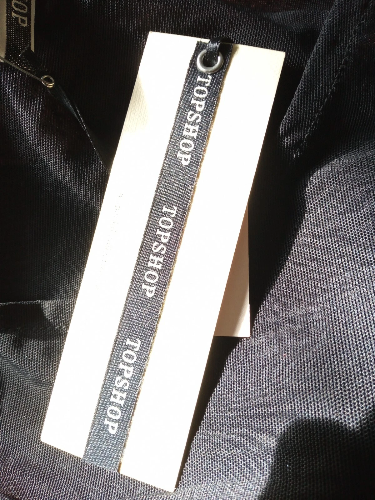 Abito Alexander Wang nero trasparente nuovo con etichette Topshop taglia 14 bodycon geometrico