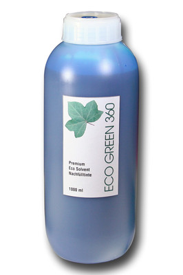 Premium Eco-Solvent Tinte ''Eco Green360'' für Epson , Mimaki , Mutoh 