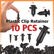 10x10mm Bumper Clips Auto Car Hole Retainer Rivets Fastener Fender Push Pin ABS