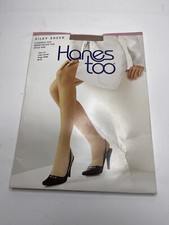 Hanes Too Silky Sheers Pantyhose Control Top Reinforced Toe Pearl H58 Size CD