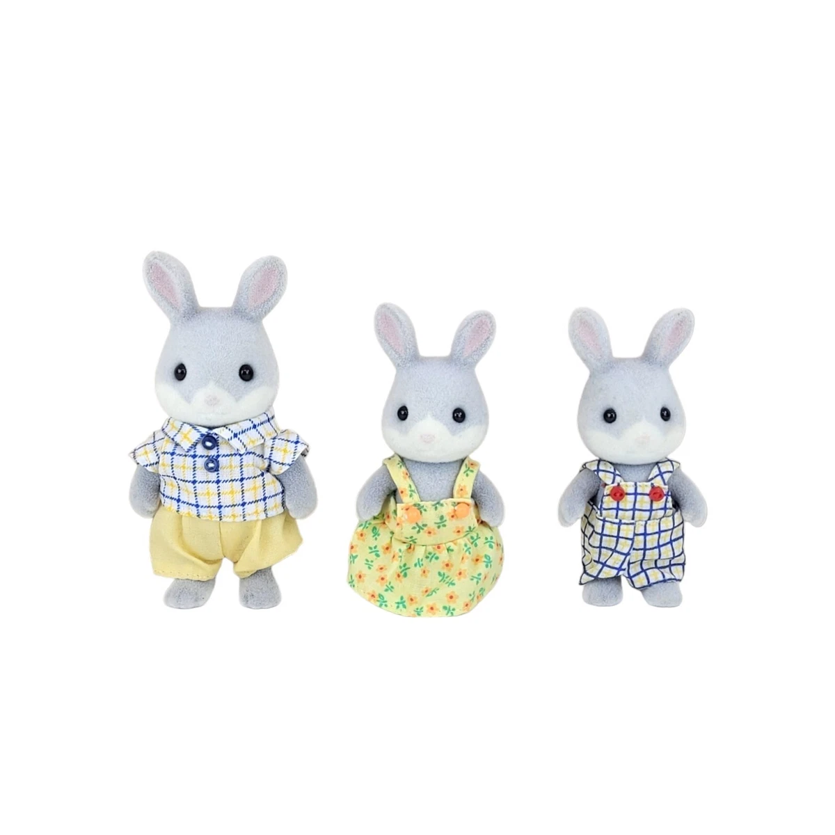 Sylvanian grey cheap rabbit family