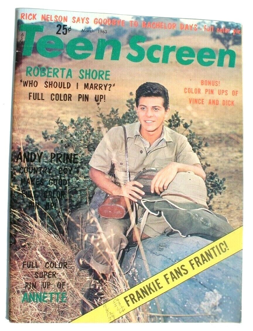 Vintage March 1963 Teen Screen Magazine - Johnny Bobby Crawford | eBay
