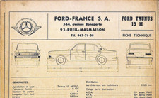 Revue technique Ford TAUNUS