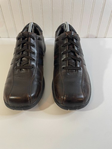Skechers Men's Oxford Leather Shoes SN 4400 Size 10 US Brown Lace Up - Picture 7 of 15