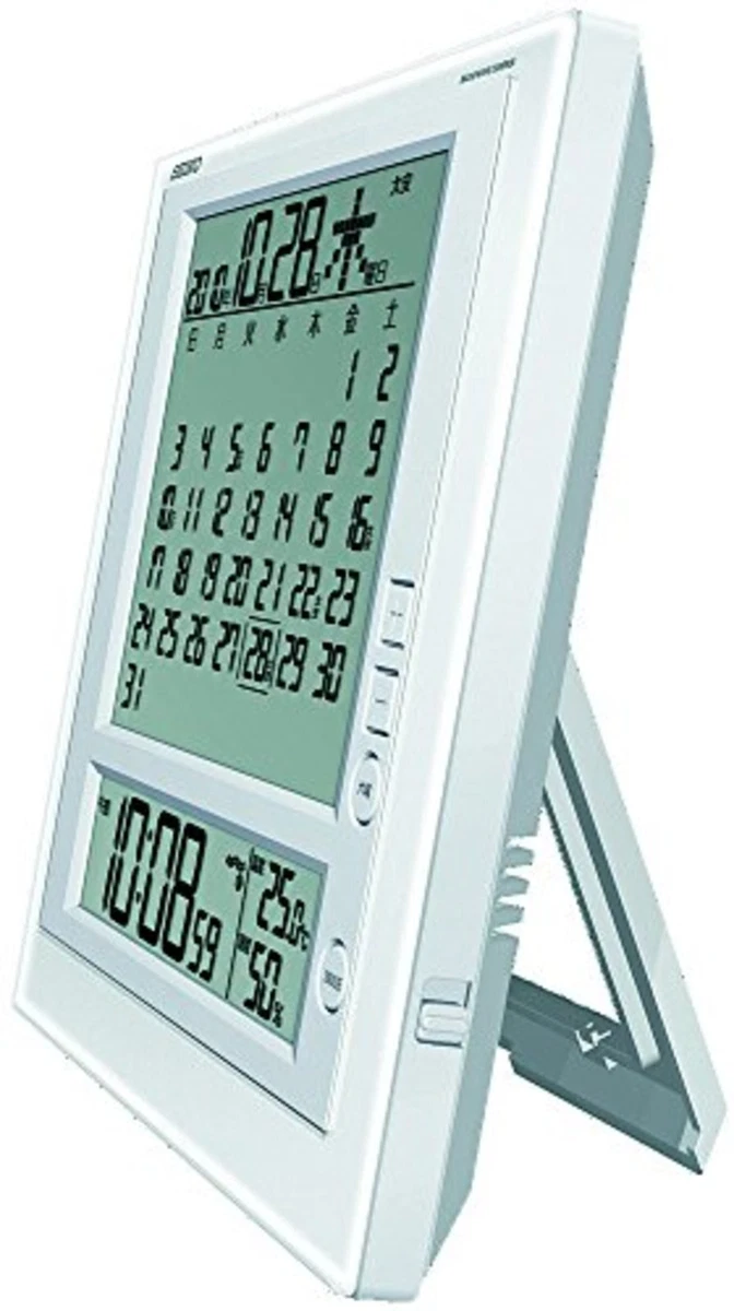 SEIKO hanging/table clock calendar radio SQ422W Free Ship w/Tracking# New  Japan | eBay