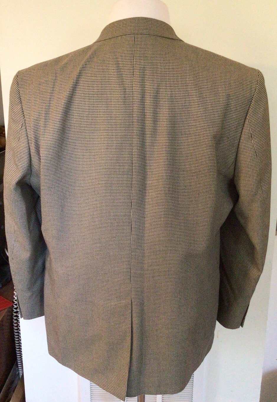 Chap’s Men Black Brown Pattern Polyester Blend Sp… - image 5