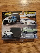 2024 Hot Wheels Premium Team Transport 18 Toyota 4runner And 89 Toyota Supra