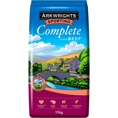 VAT FREE ARKWRIGHTS COMPLETE Arkwrights Complete Dog Dry Food For Working & Sporting Breeds | Chicken | Beef