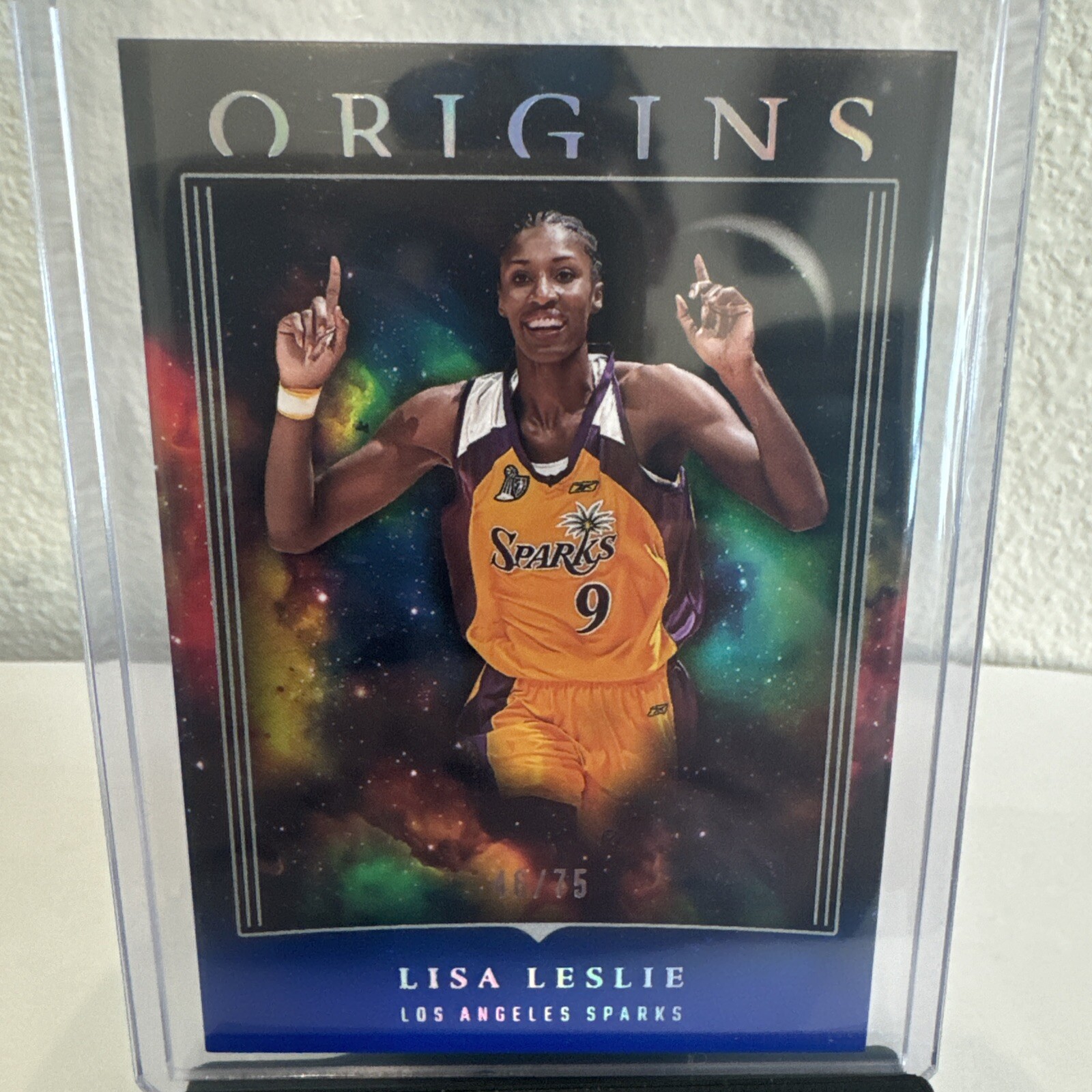 LISA LESLIE  Blue Parallel 19/75 2024 Panini Origins WNBA Basketball BK