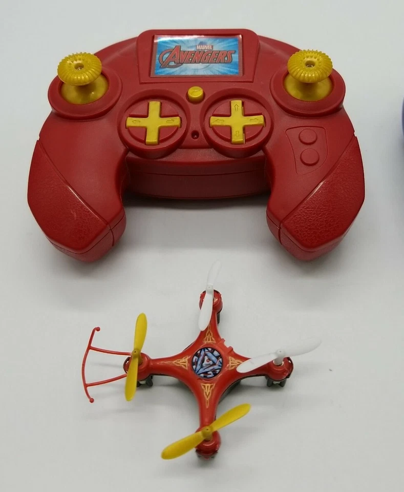 World Tech Toys Marvel Avengers Red & Blue Micro 2 Drone Lot RC Quadcopter AS IS - Image 2 of 4