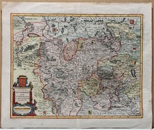 Kupferstichkarte Ducatus Brunsvicensis fereq Lunaeburgensis, Merian 1654