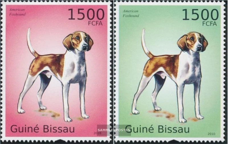 Timbres Guinée-bissau 2010 Mi 5071-5072 neuf avec gomme originale 2010 Chiens - Photo 1/1