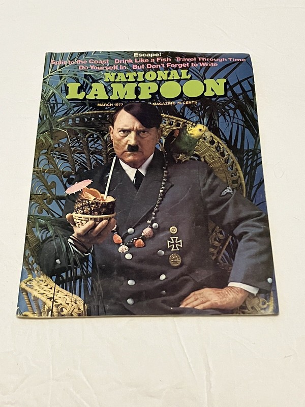 1972 National Lampoon Magazine Nazi Adolph Hitler Escape Parody Cover WWII