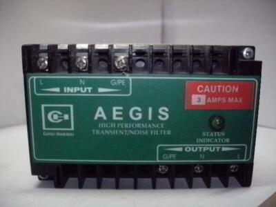CUTLER-HAMMER AGSHWCH120N03XS AEGIS NOISE FILTER 3A MAX 120VAC 1 PH 50/60HZ