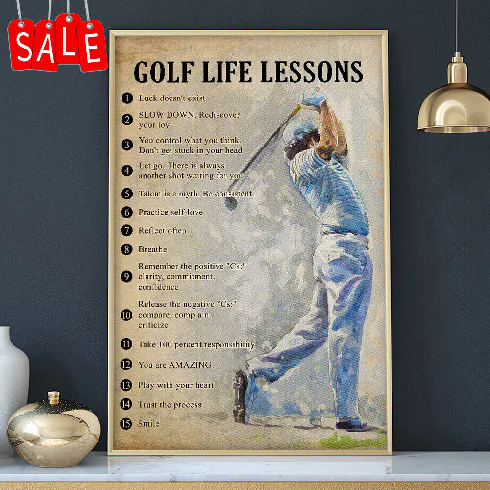 Golf Life Lesson Home Decoration Wall Art Poster No Frame | eBay