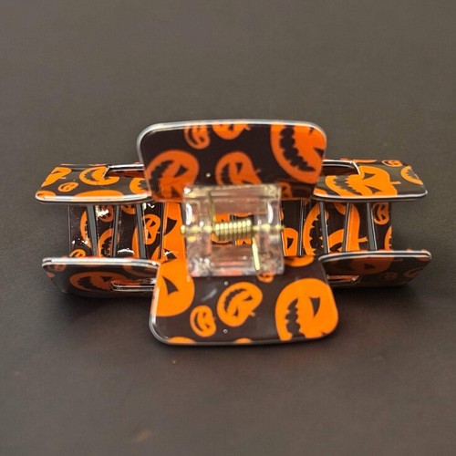 HALLOWEEN PUMPKIN PRINT CLAW CLIP - Picture 7 of 9