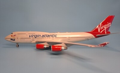B747-443 VIRGIN ATLANTIC FOREVER YOUNG REG: G-VROS W/S - JFOX JF-747-4-029 1/200