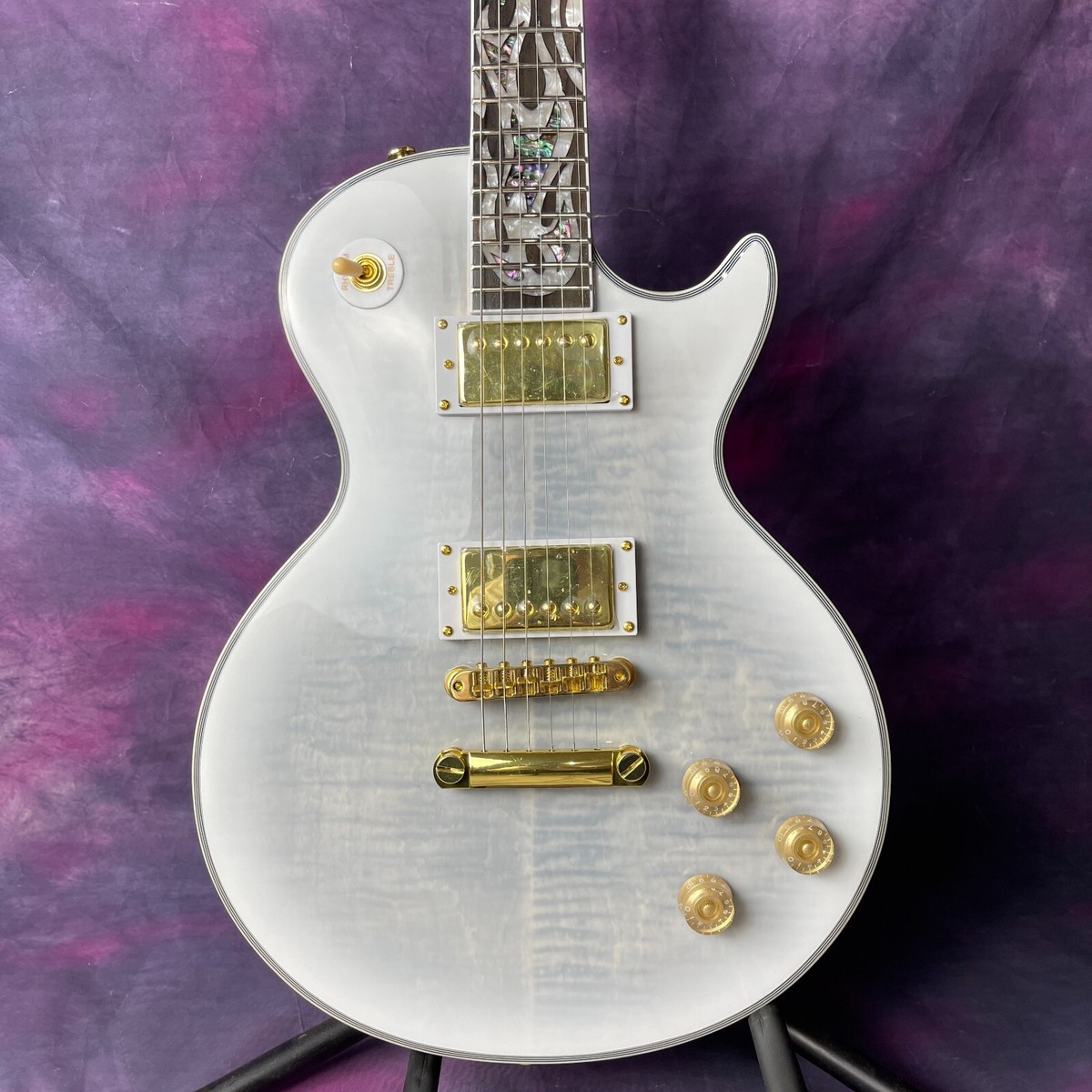 ギター Hard Aged LesPaul replica FlameMapleTop 2017 Gibson Les Paul Historic '59 Reissue Hard Rock Birdseye Maple