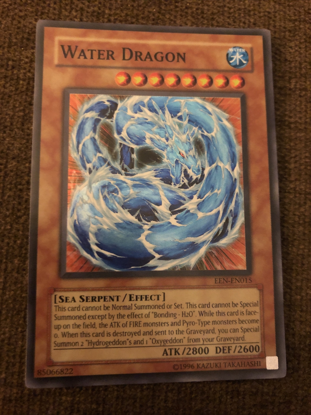 Water Dragon EENEN015 Super Rare NM Elemental Energy Yugioh 2B3 eBay