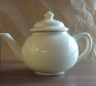 Vintage Homer Laughlin White Porcelain Teapot JJA, Made in USA!