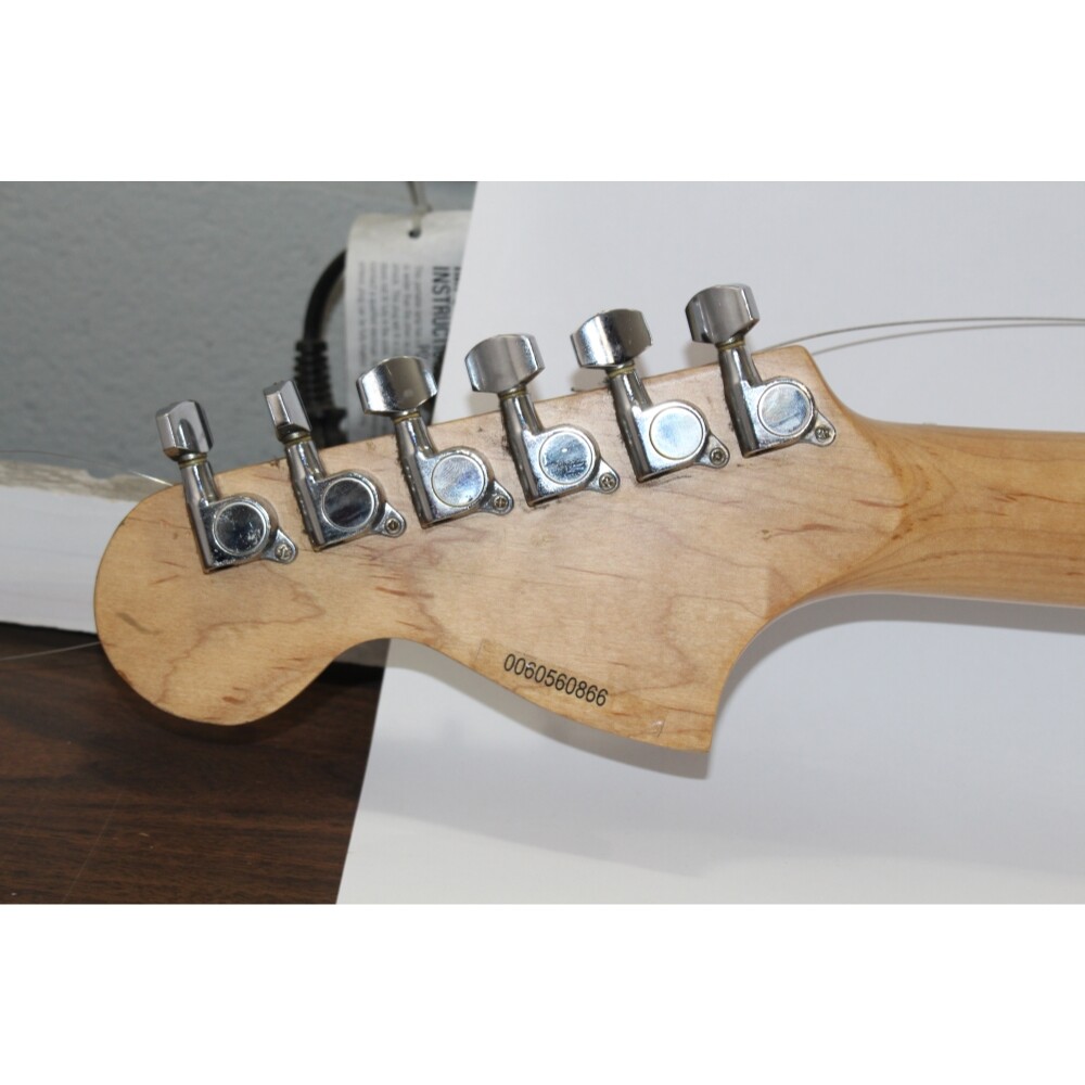 Fender Starcaster Electric Guitar Black and White Tested Local Pick