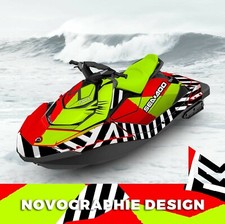 SEADOO SPARK trixx GRAPHIC KIT wraps 2up + 3up Jet Ski SEA DOO Decal Bold red