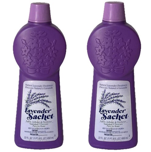2X VTG 2004 Lavender Sachet Fabric Softener & Refresher 22 Oz Natural Lavender