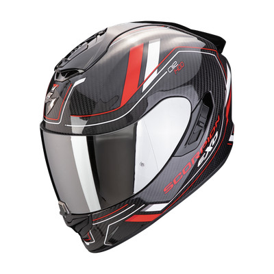 Helm Scorpion EXO-1400 Evo II Kohlenstoff Luft Mirage Schwarz Rot 2024